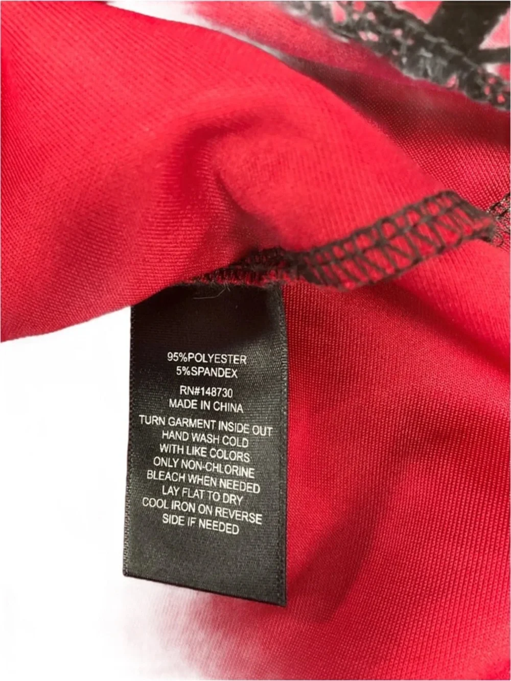 Women’s ECI large Red & Black Patterned midi Skirt